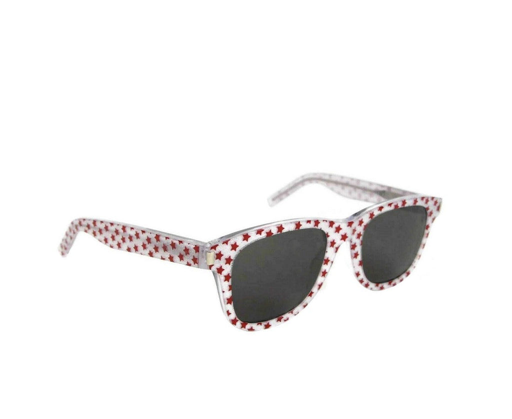 Saint Laurent Women's Classic Silver Glitter Acetate Sunglasses SL51 016 419699 6405