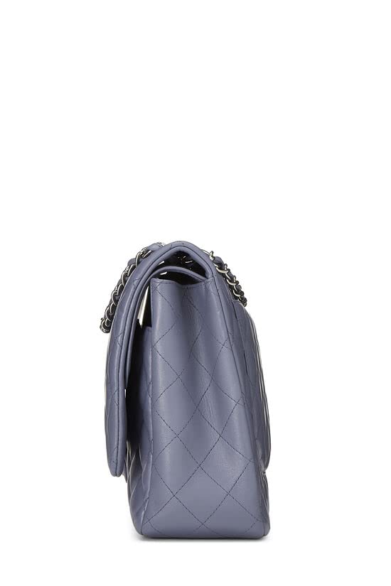 CHANEL,  Purple Quilted Lambskin New Classic Double Flap Maxi, Purple