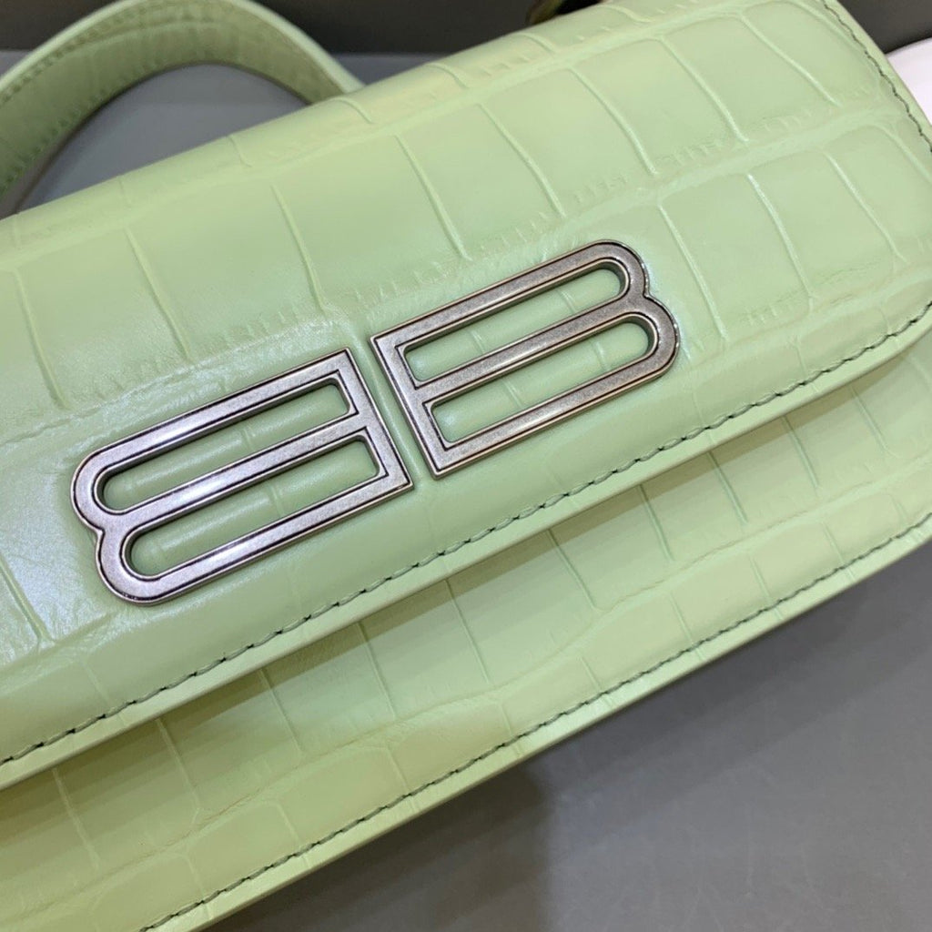 Gossip Small On Chain Shoulder Bag Light Green, For Women,  Bags 7.4in/19cm