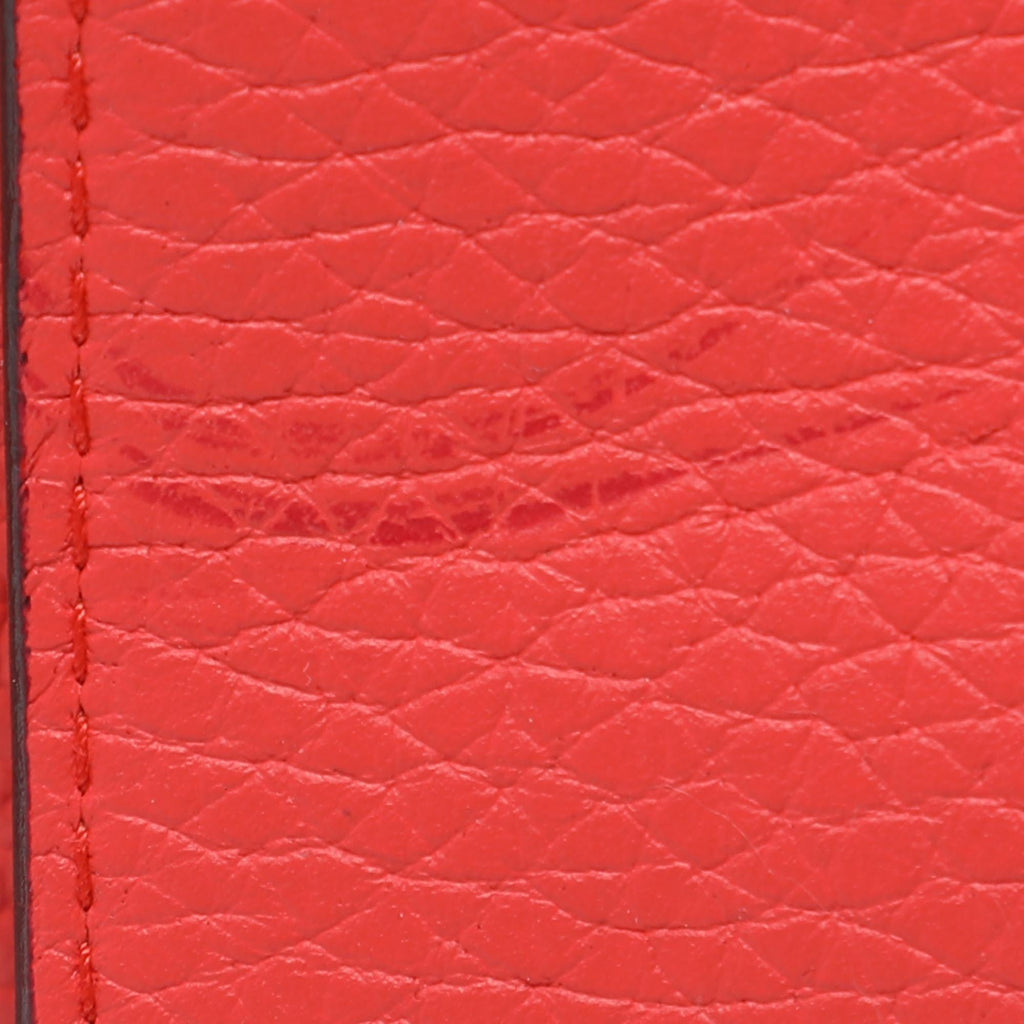 Dior Coral Leather Large Diorissimo Shopper Tote