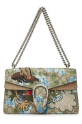 Gucci,  Blue GG Supreme Canvas Embroidered Dionysus Shoulder Bag Small, Brown