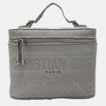 Grey Cannage Embroidery Canvas DiorTravel Vanity Case Bag