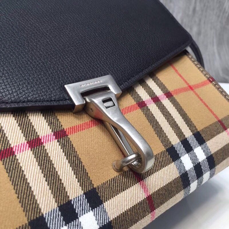 Small Vintage Check And Crossbody Bag Black For Women, Bags 9in/24cm