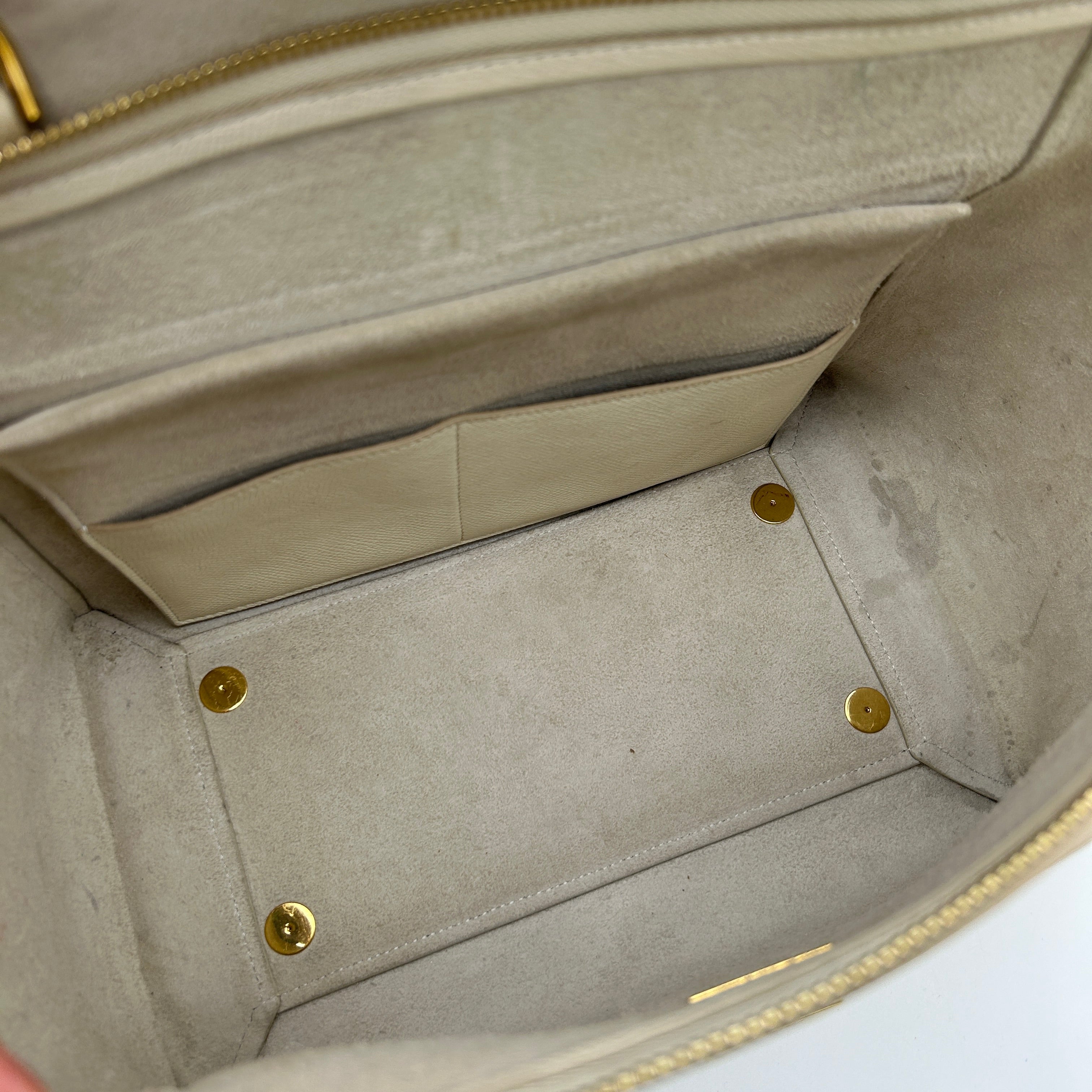 Celineline Beige Belt Shoulder Bag