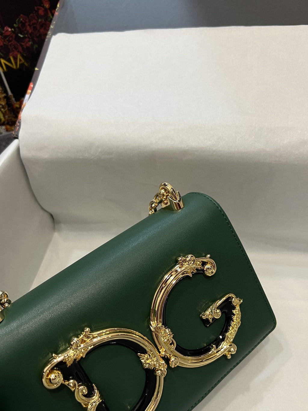 Nappa Girls Shoulder Bag Green For Women 8.3in/21cm GLAMIÃ‚Â 