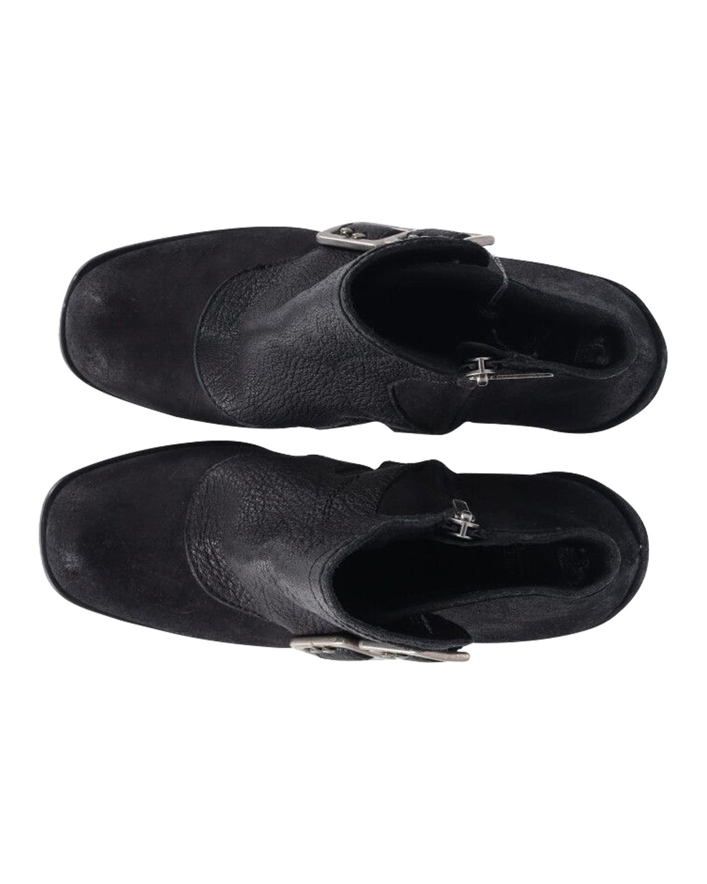 Dior Spy Button High Heel Ankle Boots in Black Leather