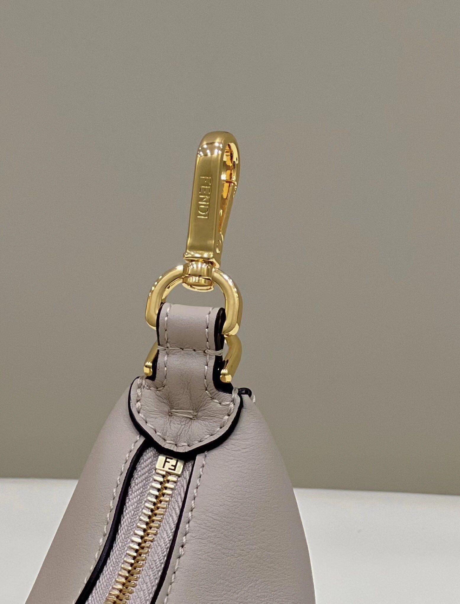 graphy Beige Mini Shoulder Bag For Woman 16.5cm/6.5in