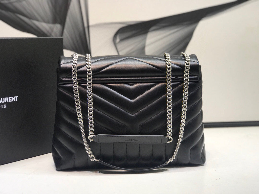 Top Quality Loulou Small Chain Bag In MatelassÃ© "Y" Black For Women 9.8in/23cm YSL Â 494699DV7261000