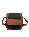 Balenciaga Black Br1"1 Rep Exotic Skin Leather Vertical Crossbody Purse Women's Bag