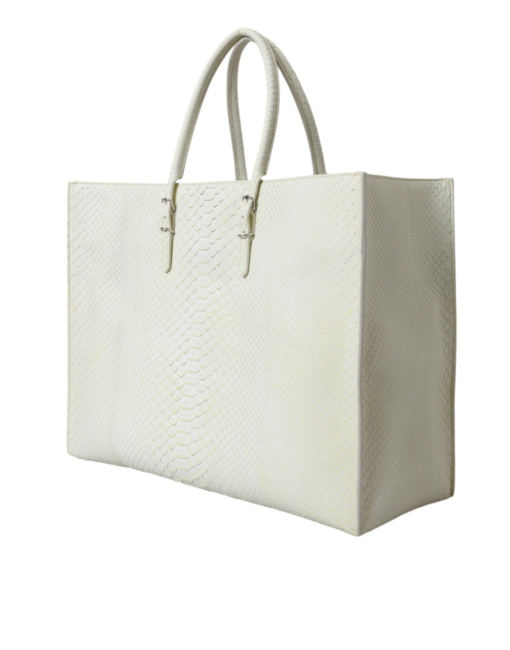 Balenciaga White Yellow Exotic Skin Leather Shopping Tote PAPIER Women's Bag