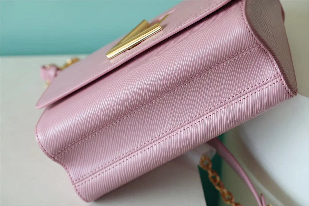 Louis Vuitton Twist MM Epi Guimauve Purple For Women,  Shoulder And Crossbody Bags 9.1in/23cm Louis Vuitton