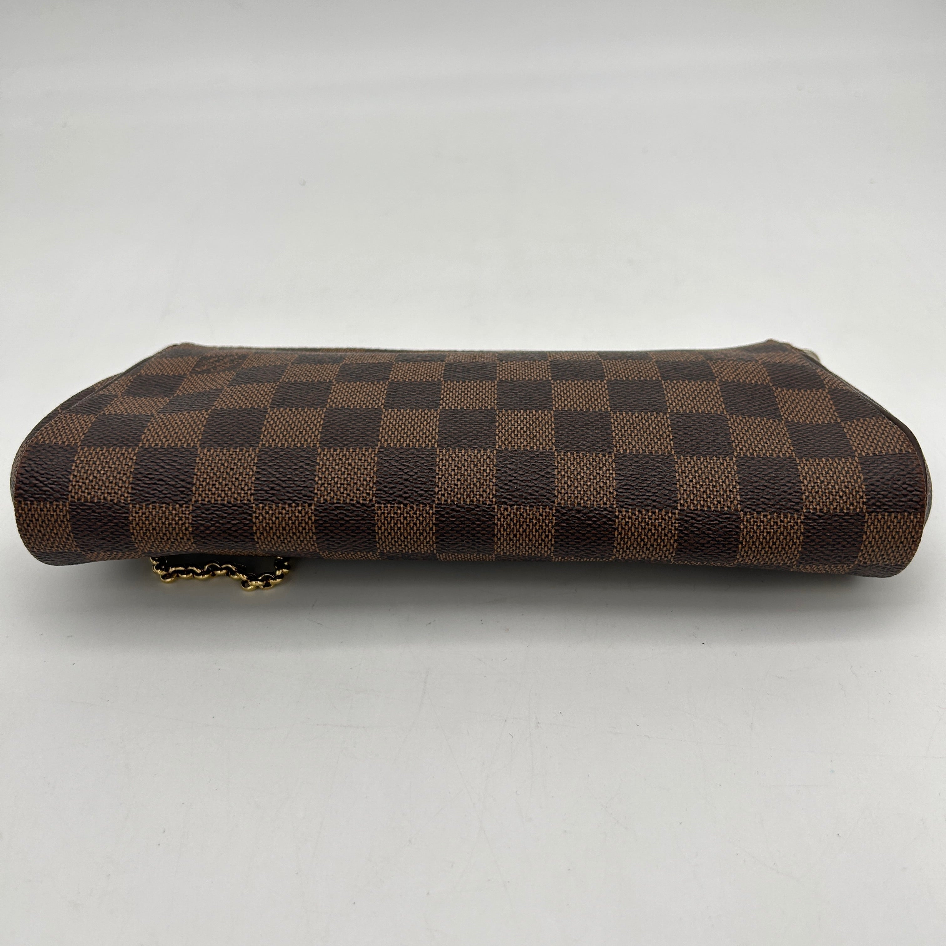 Louis Vuitton Eva Damier Ebene Canvas Red Crossbody Bag
