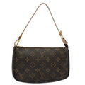 Louis Vuitton Pochette Accessoire  Canvas Clutch Bag