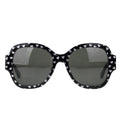 Saint Laurent Women's Silver Hearts With Black Large Sunglasses
