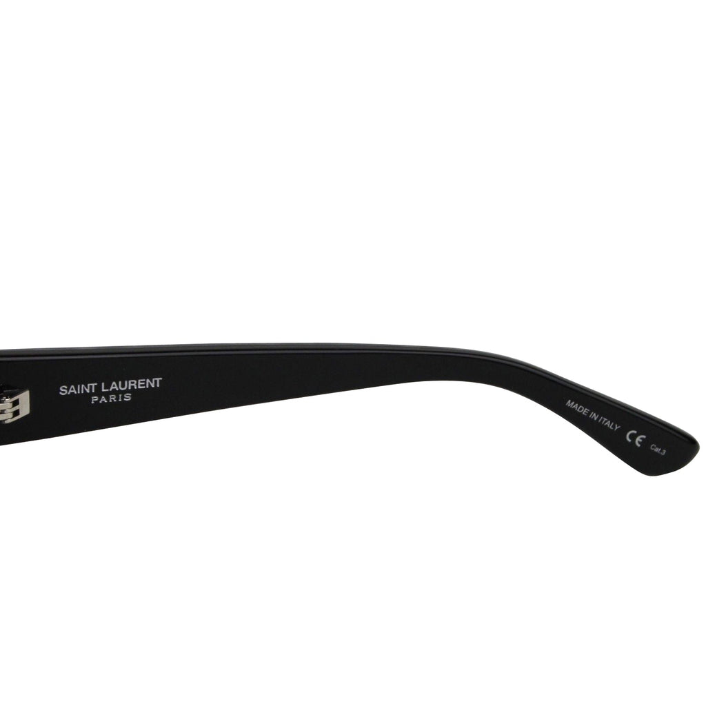 Saint Laurent Women's Silver Hearts With Black Large Sunglasses