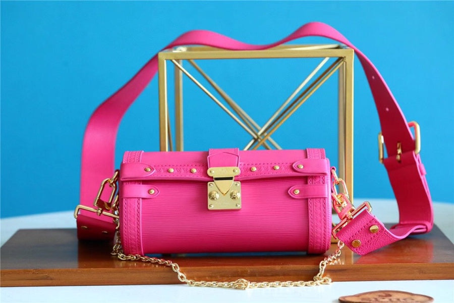 Louis Vuitton Papillon Trunk Epi Pink For Women, Women’s Bags, Shoulder And Crossbody Bags 7.5in/19cm Louis Vuitton