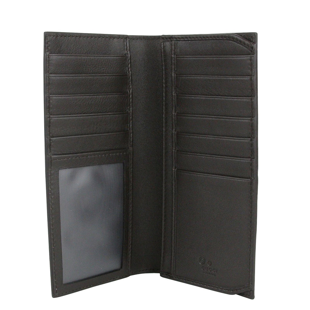 Gucci Microguccissima Brown Leather Wallet With ID window 449245 2044