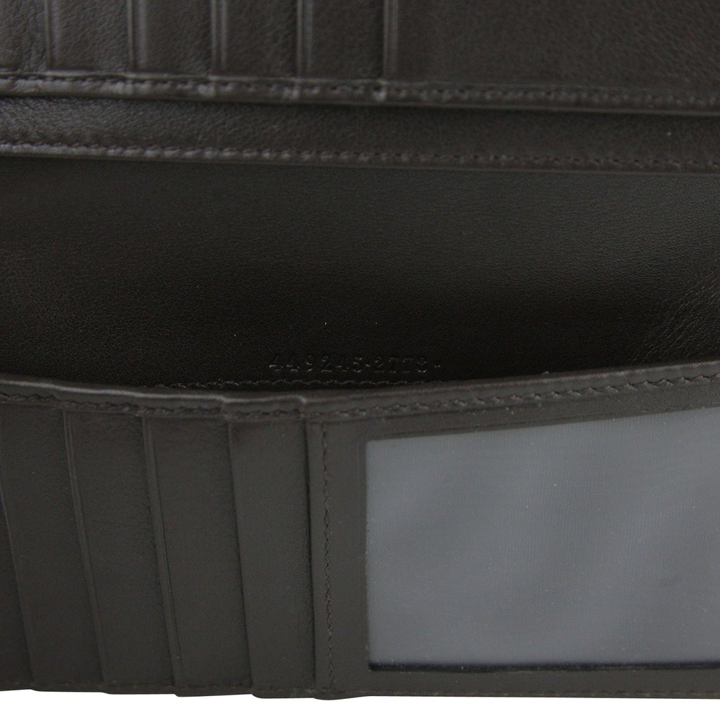 Gucci Microguccissima Brown Leather Wallet With ID window 449245 2044
