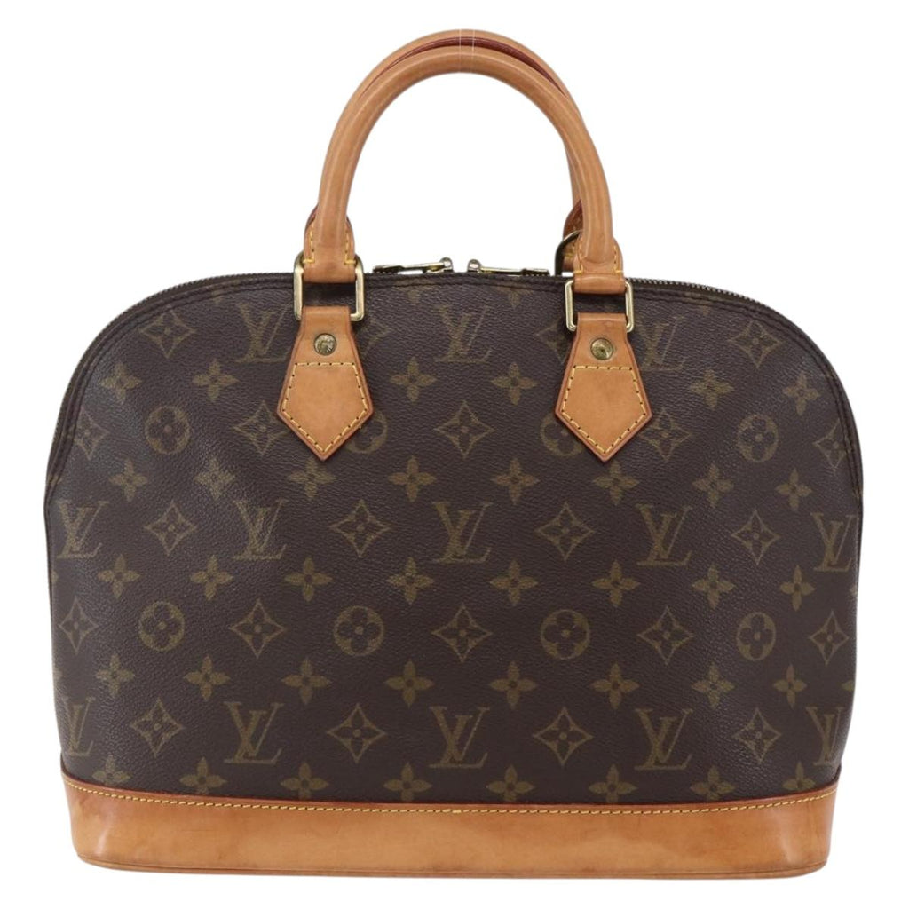 Louis Vuitton Alma Handbag Monogram Canvas Brown Canvas Handbag