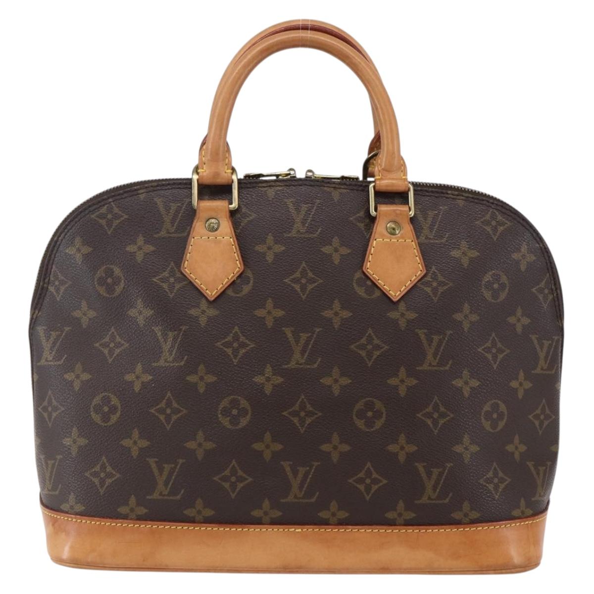 Louis Vuitton Alma Handbag Monogram Canvas Brown Canvas Handbag