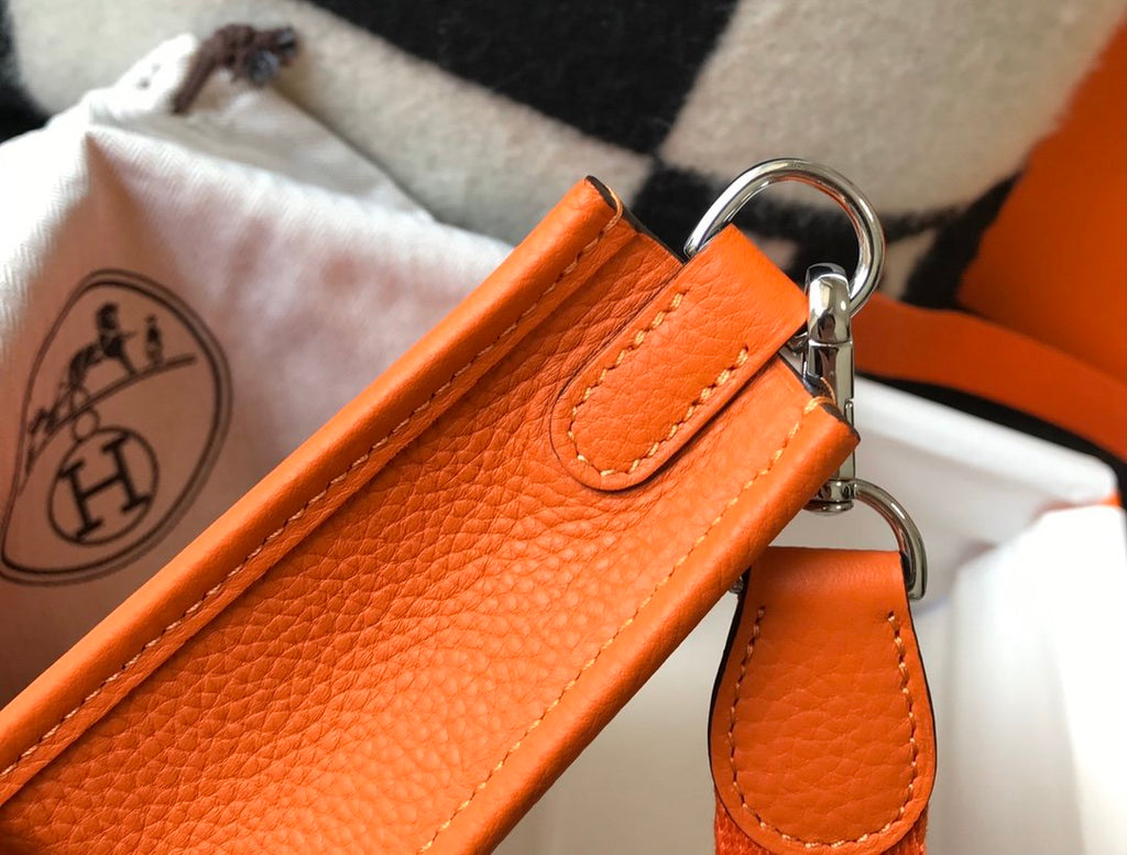 Evelyne 16 Amazone Bag Orange With SiLouis Vuittoner-Toned Hardware For Women, Shoulder And Crossbody Bags 6.3in/16cm
