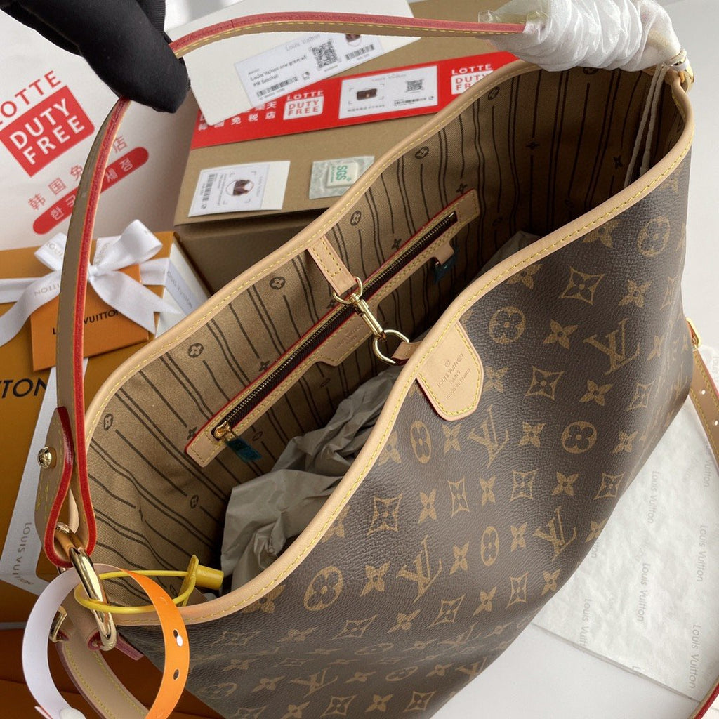 Louis Vuitton Delightful PM Monogram Canvas Natural For Women,  Shoulder Bags 33cm Louis Vuitton M40352