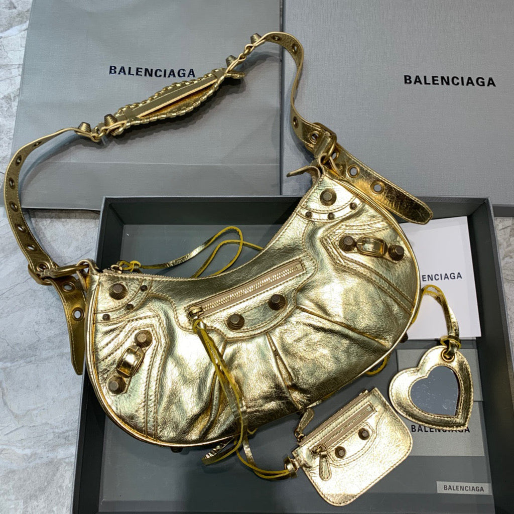 Le Cagole XS Shoulder Bag In Gold, For Women,  Bags 13in/33cm