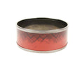 Bottega Veneta Women's Red / Black Enamel Metal Woven Print Small Bracelet