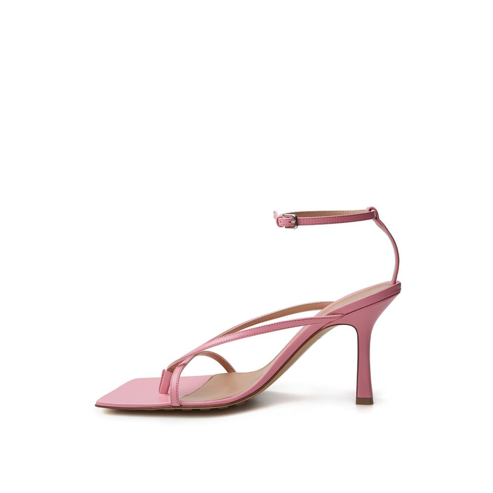 Bottega Veneta Pink Leather Women's Sandal