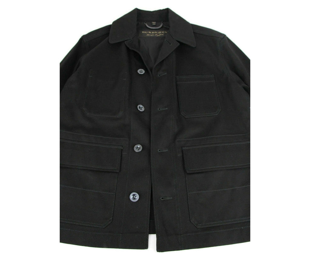 Burberry Men's Black Canvas Mohawk Face Paint Jacket