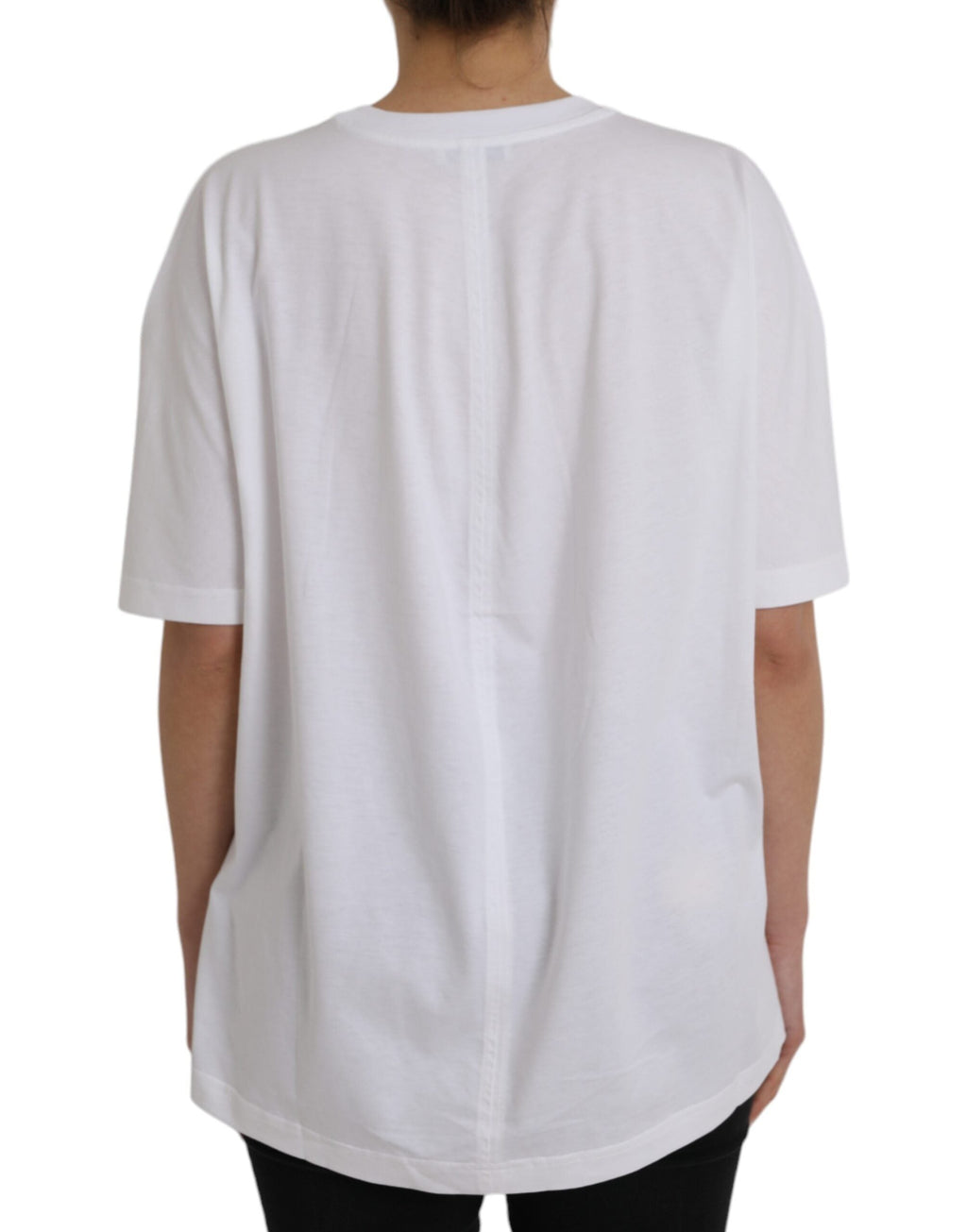 Balenciaga White Cotton Crew Neck Short Sleeves Women's T-shirt