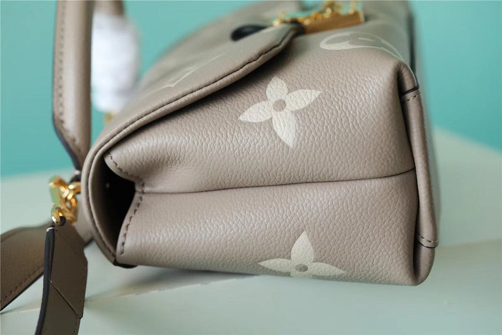 Louis Vuitton Madeleine Monogram Empreinte Dove Gray/ Creme Beige For Women,  Shoulder and Crossbody Bags 9.4in/24cm Louis Vuitton