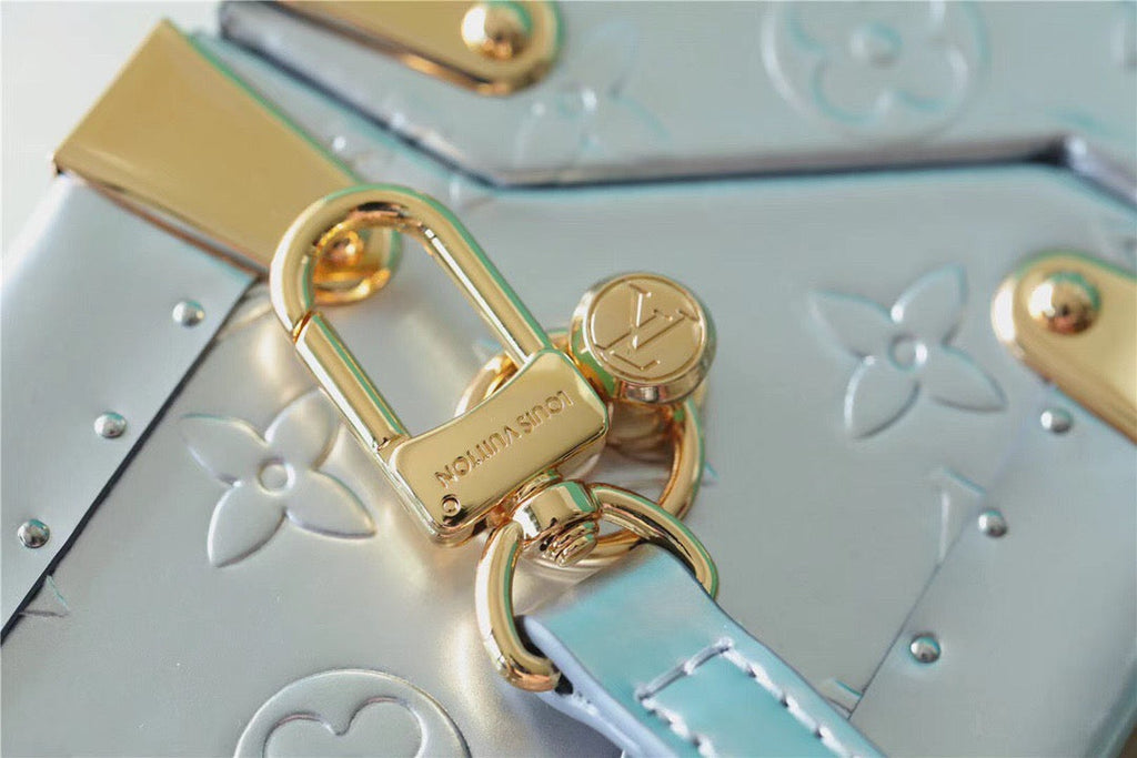 Louis Vuitton The Camera Box Monogram Empreinte By Nicolas Ghesquiere Light Blue For Women,  Shoulder And Crossbody Bags 9.3in/16cm Louis Vuitton