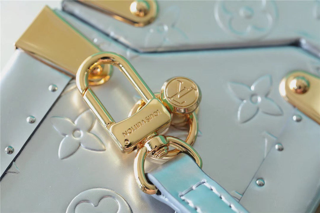 Louis Vuitton The Camera Box Monogram Empreinte By Nicolas Ghesquiere Light Blue For Women,  Shoulder And Crossbody Bags 9.3in/16cm Louis Vuitton