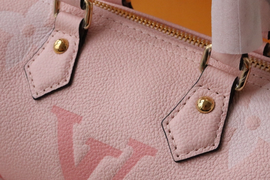 Louis Vuitton Papillon Monogram Empreinte Bouton De Rose Pink For Women, WomenÃƒÂ¢Ã¢â€šÂ¬Ã¢â€žÂ¢s Handbags, Shoulder And Crossbody Bags 7.9in/20cm Louis Vuitton M45707