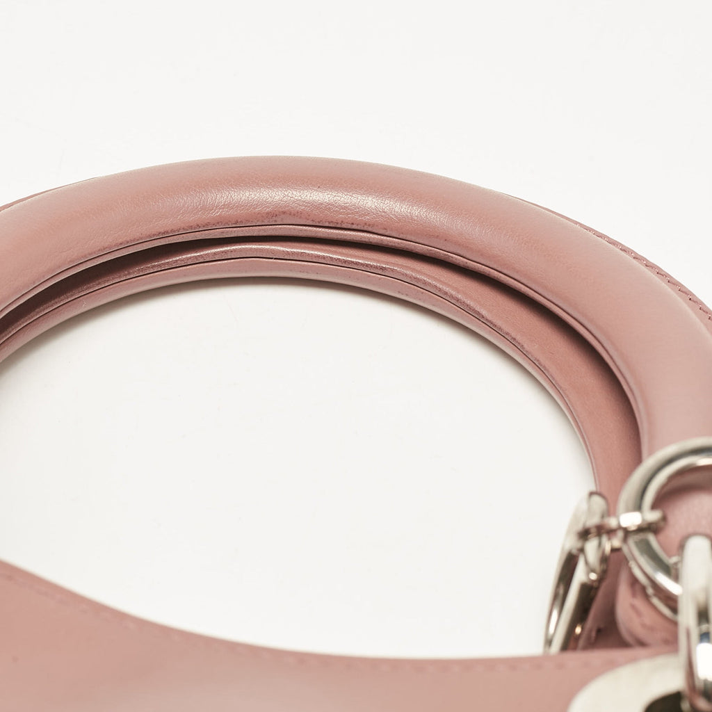 Dior 1:1 Rep Pink Leather Medium Diorissimo Shopper Tote