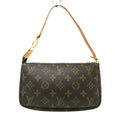 Louis Vuitton Pochette Accessoire  Canvas Clutch Bag