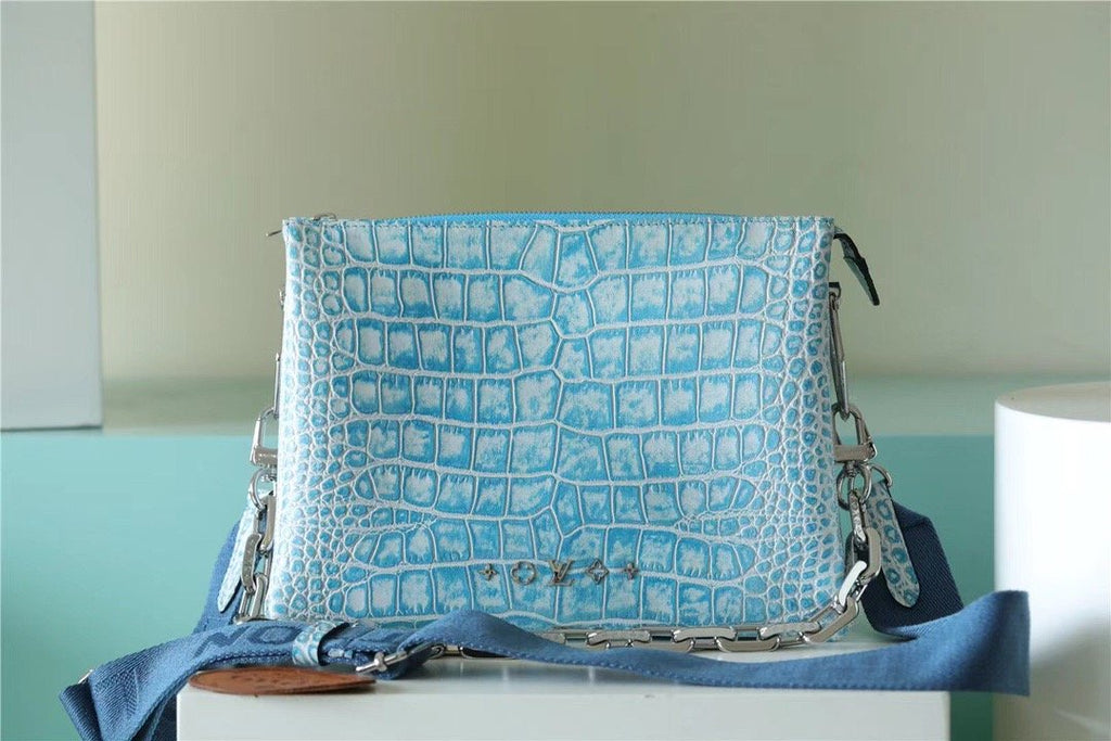 Louis Vuitton Coussin PM High Shiny Alligator Light Blue For Women,  Shoulder And Crossbody Bags 10.2n/26cm Louis VuittonÃƒâ€šÃ‚Â 