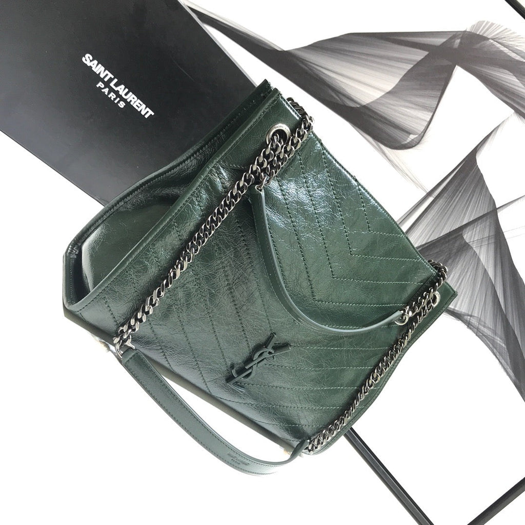 YSSL Niki Medium Shopping Bag Green For Women 12in/32cm YSL