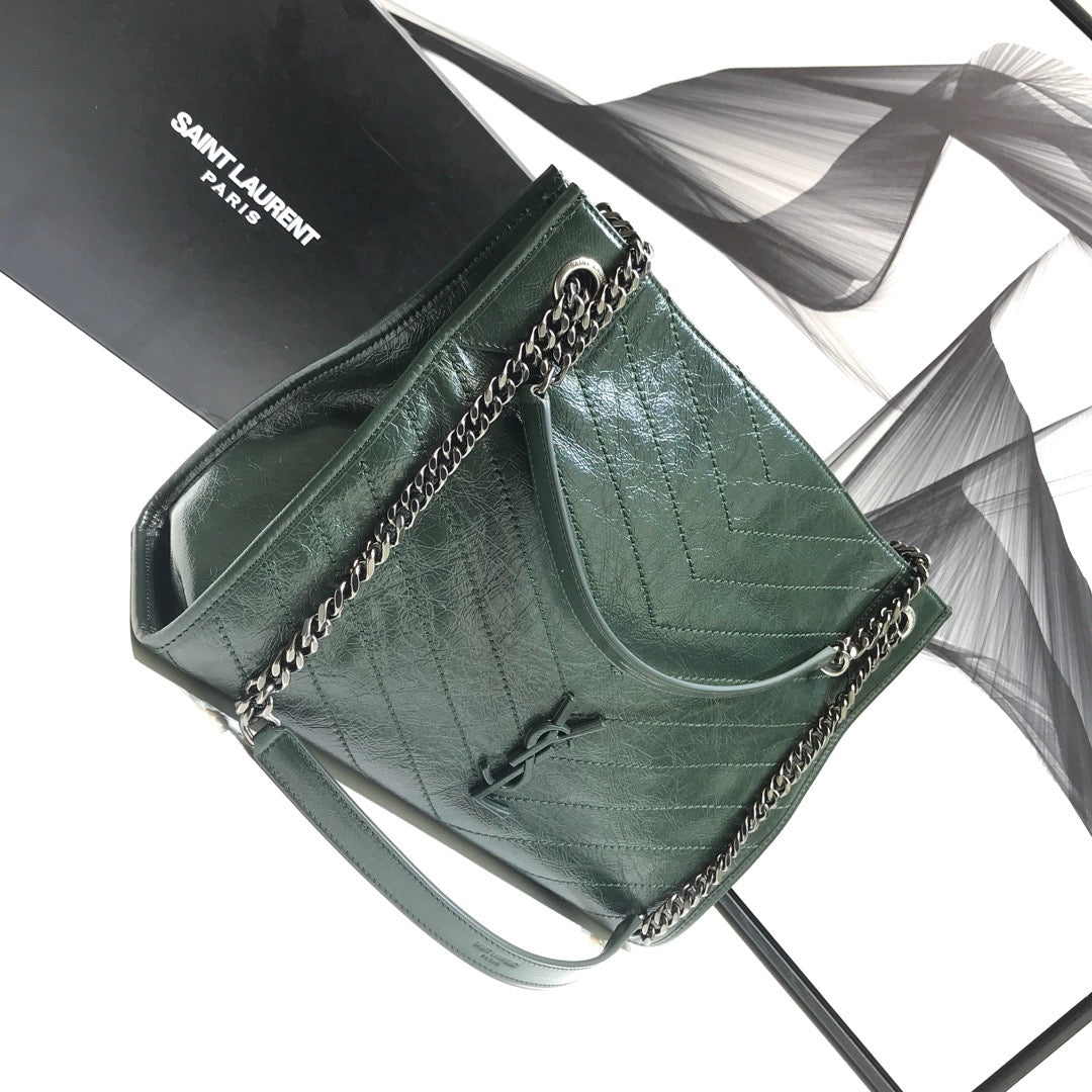 YSSL Niki Medium Shopping Bag Green For Women 12in/32cm YSL