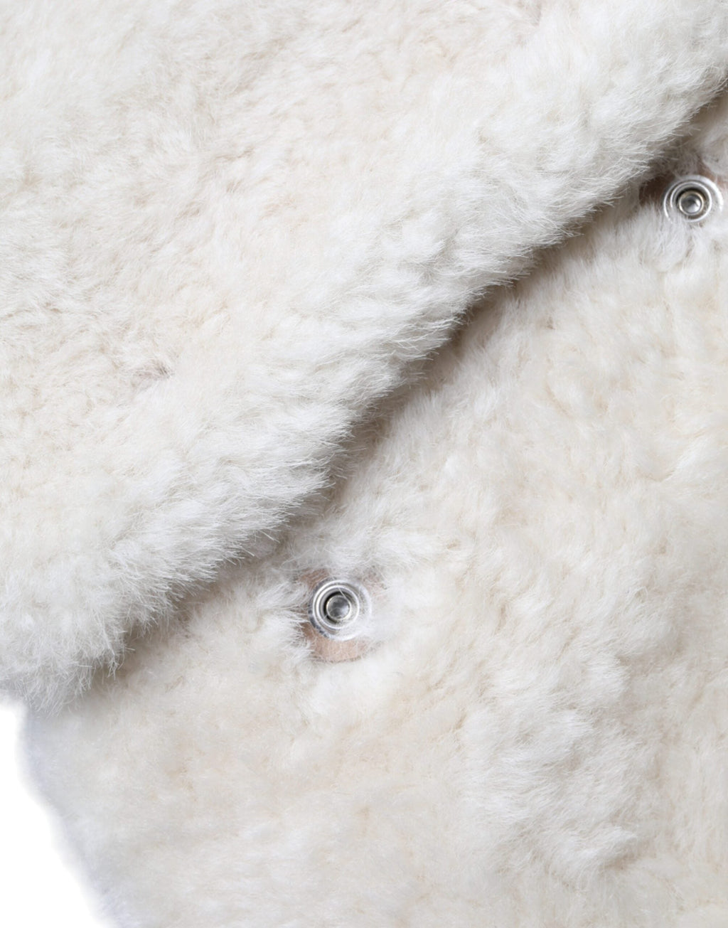 Burberry White WARRENFORD Shearling Leather Vest Coat Women's Jacket