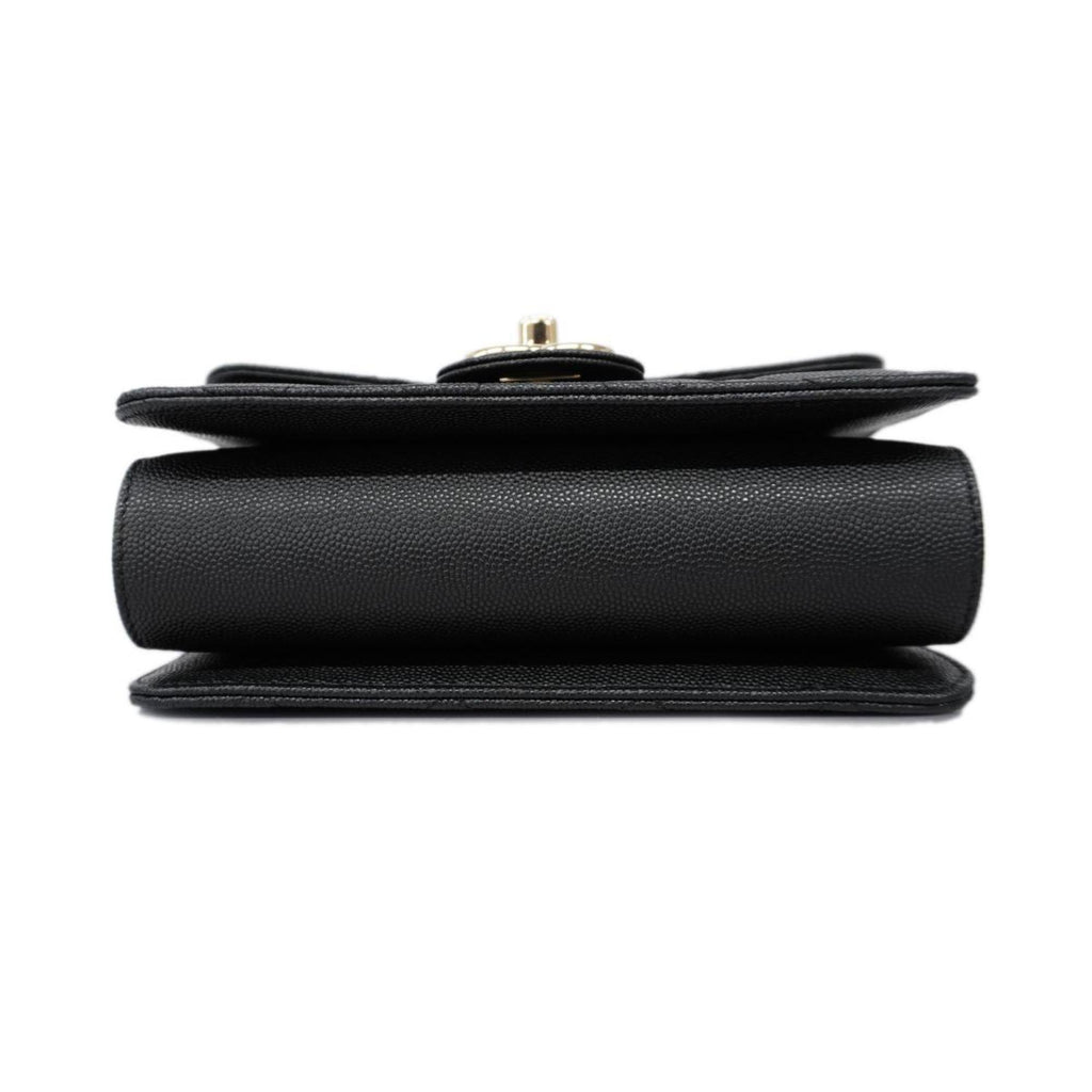 Chanel Chanel Matelassé Cuir Noir Black Leather Black Leather Shoulder Bag Bag