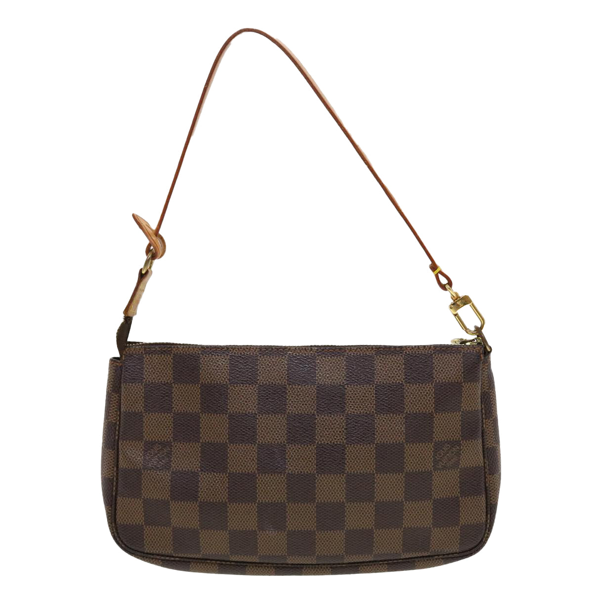 Louis Vuitton Pochette Accessoire  Canvas Clutch Bag