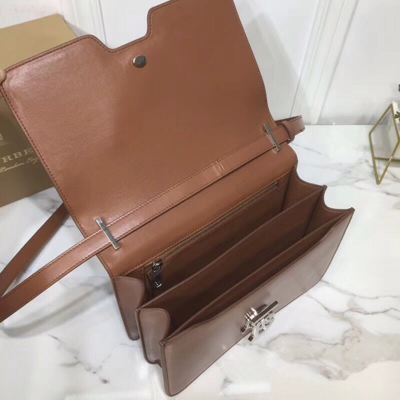 Burberry Small TB Crossbody Bag Monogram Brown For Women, Bags 8.3in/21cm