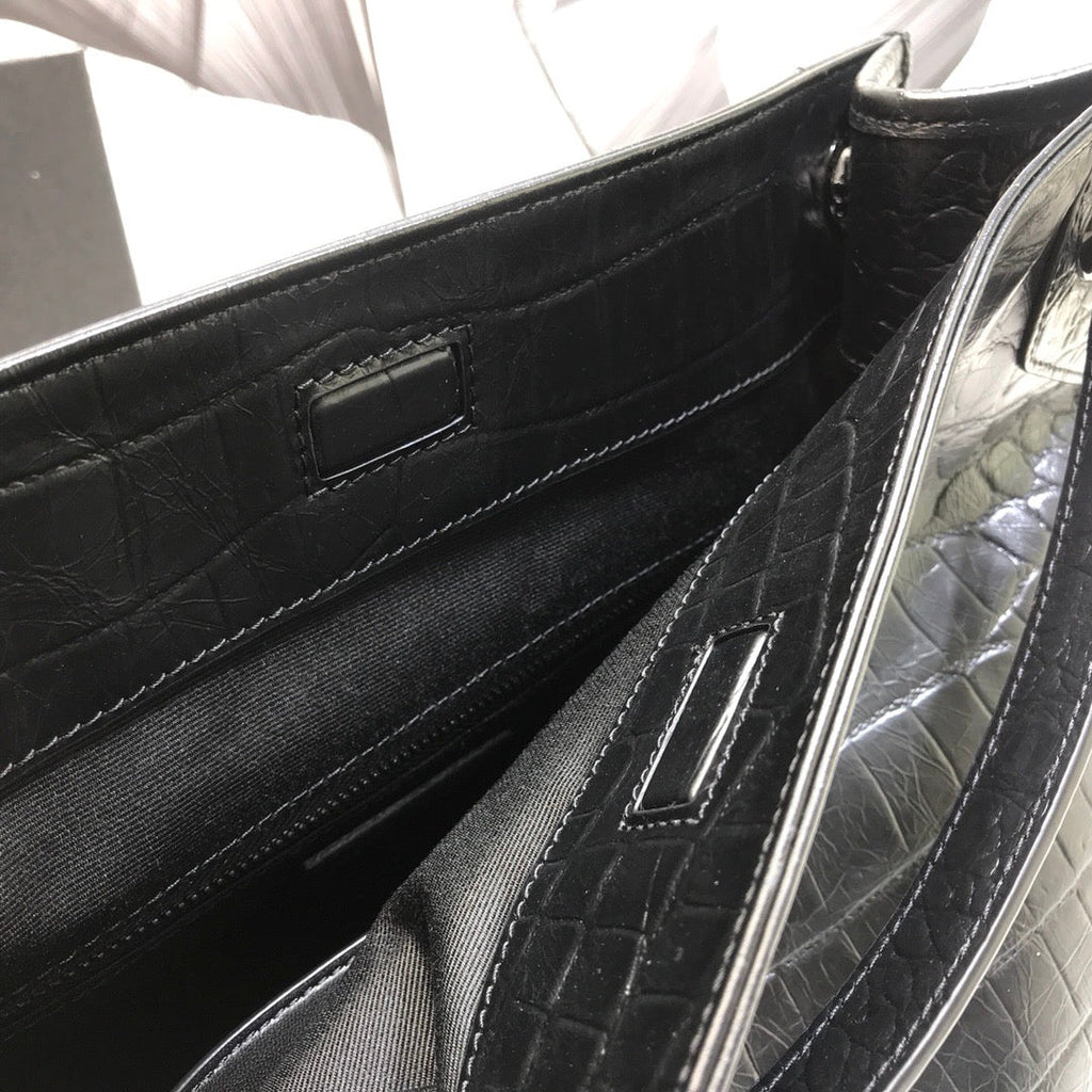 YSSL Niki Medium Shopping Bag Black For Women 12in/32cm YSLÂ 