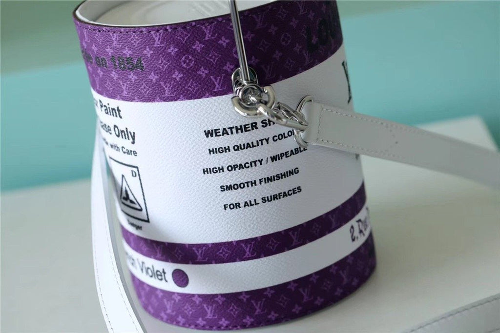 Louis Vuitton Paint Can Coated Canvas By Virgil AblohÃƒÂ¢Ã¢â€šÂ¬Ã¢â€žÂ¢s PurpleFor Women, WomenÃƒÂ¢Ã¢â€šÂ¬Ã¢â€žÂ¢s Bags, Shoulder And Crossbody Bags 6.7in/17cm Louis Vuitton M81591