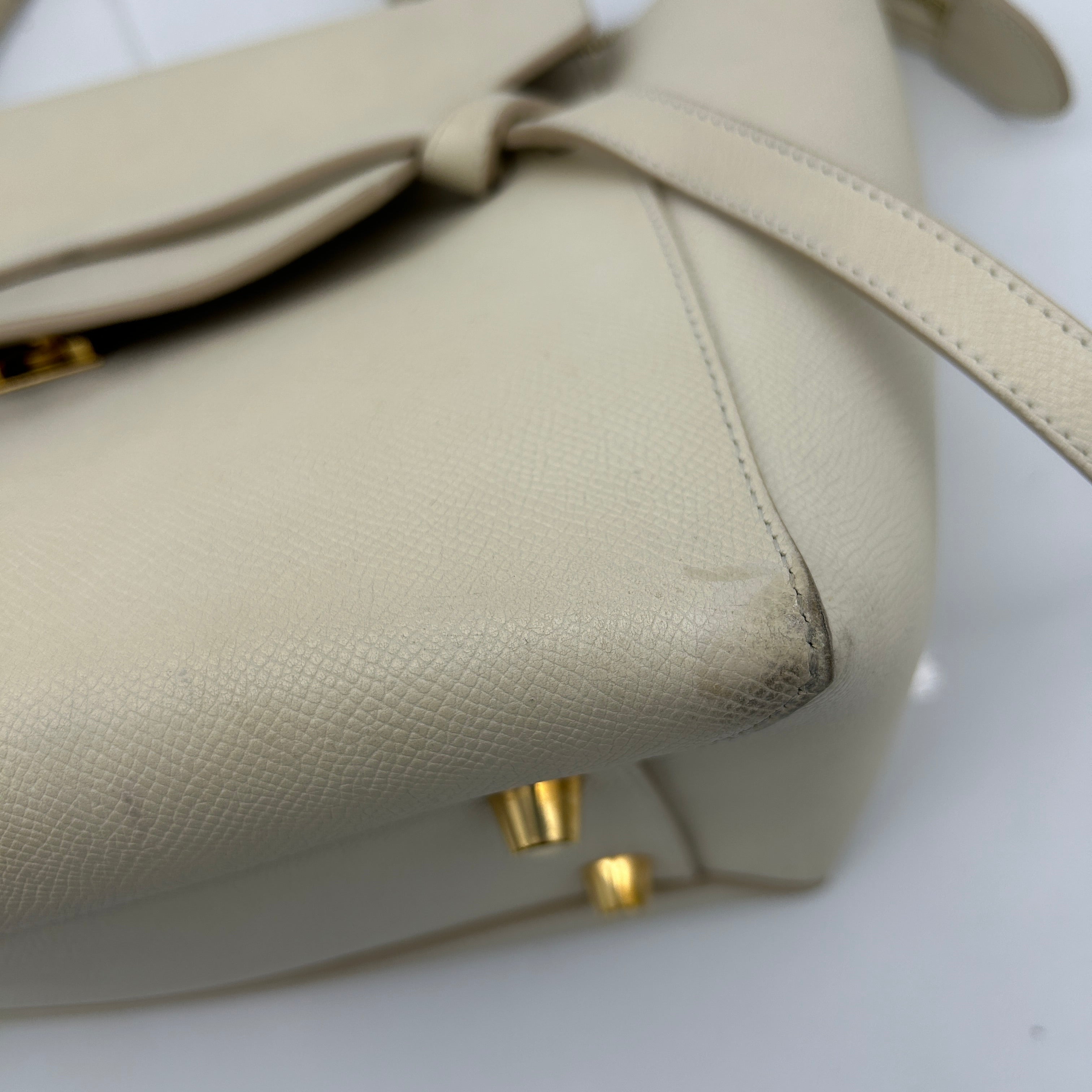 Celineline Beige Belt Shoulder Bag