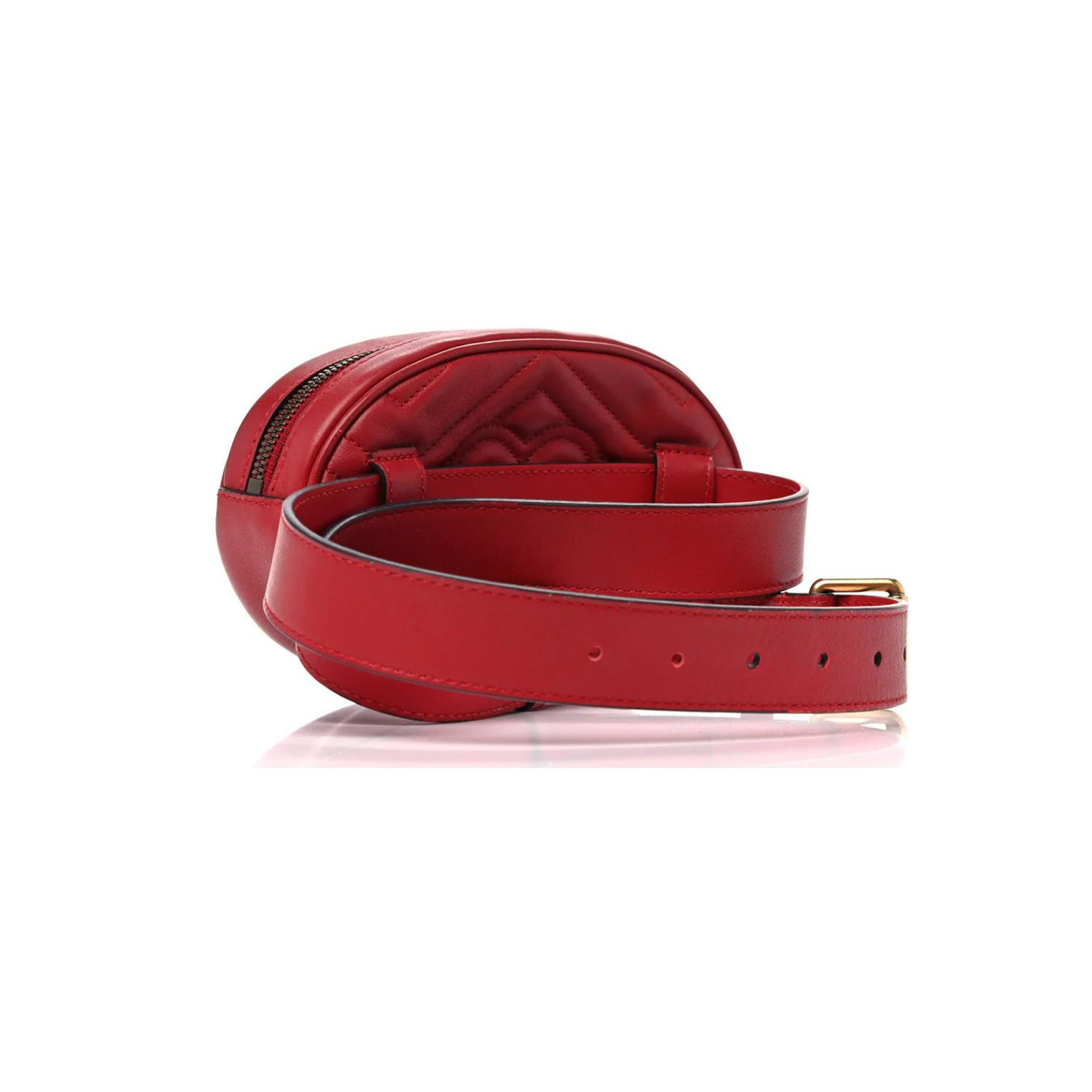 Gucci GG Marmont Belt Bag Matelasse Red