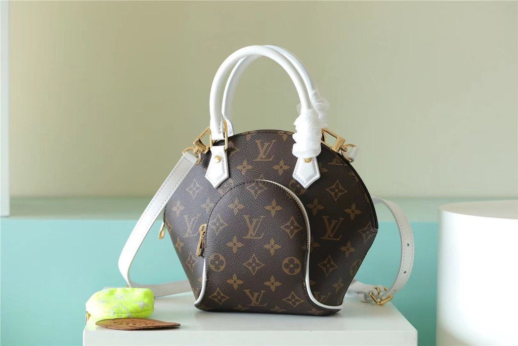 Louis Vuitton Ellipse GLAMI Handbag Created By Nicolas GhesquiÃƒÆ’Ã‚Â¨re From Classic Monogram Canvas For Women Brown 9.1in/23cm Louis Vuitton M20752