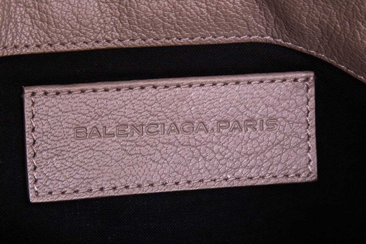 Balenciaga Classic Studs Taupe Envelope Clutch